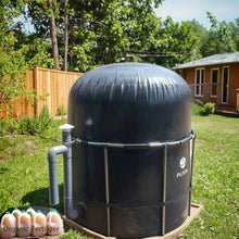 PUXIN Home Bio Gas Digester System, Model PX-2.65, 59 * 59inch, DIY Biodigestor Kit, Make Your Own Biodigester System, Treat Food Residue Pig Waste Cow Manure, Get Biogas Fuel for Home Cooking