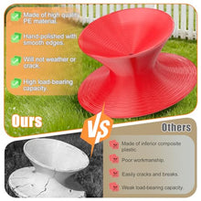 Renvan Gyro Spun Chair for Adult, 36inch Rotating Spun Chair with Anti-Slip Texture, Outdoor Spinning Top Chairs for Mall/Playroom/Backyard (Red, Large)