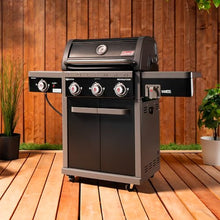 Coleman Revolution 3-Burner Gas Grill with Side Burner, Convertible Propane to Natural Gas, 45,000 + 13,000 BTU, 650 sq in, Outdoor BBQ Grill