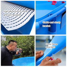 Zfmnoyev Round Fold Canvas Fish Pond, Above Ground Pool, Aquarium Pool Pond with Drain Valve, Large Outdoor Storage Tank, for Koi Pond Culture Agricultural Irrigation(2x0.8m)