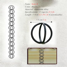 RNLFSP Custom Rain Chain with Round Rings, Rainwater Collector Chain