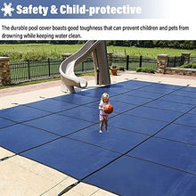 Winter Round Pool Safety Cover 33ft/30ft/28ft/26ft/24ft/20ft/15ft/12ft/10ft/8ft, Wooden Deck/Concrete Floor Mounted, Large Heavy Duty Blue Mesh Pool Cover for In-Ground Swimming Pools ( Size : 32ft/9.