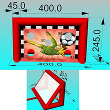 SAYOK Portable Inflatable Football Dart Soccer Goal Target Red