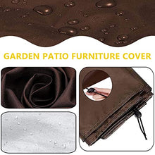 QIAOH Square Garden Furniture Covers 52x52x30in, Rattan Patio Furniture Cover Waterproof, Windproof, Heavy Duty Rip Proof 4200d Oxford Fabric Patio Rattan Cube Set Cover