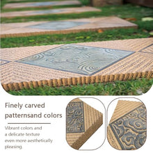 zktoermn Lawn And Garden Stepping Stones, Decorative Pavers for Garden Path, Patio, Lawn, Yard, Easy Install Outdoor Walkway Pathway(Brown-B,30x30cm)