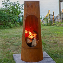 Sunnydaze Santa Fe Large Wood Burning Chiminea Outdoor Fireplace, 50"
