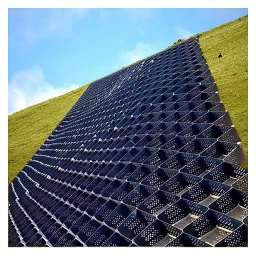 YanSoPe 4" HDPE Geocell Grid for Mud Control and Landscape Stabilization - Heavy-Duty Driveway & Erosion Solution(10x14ft/3x4.5m High 4in/10cm)