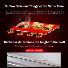 Propane Gas Plancha BBQ Grill Portable Griddle Outdoor Garden Enameled Cast Iron Baking Plate 2 Burner, Adjustable Temperature, Indoor or Outdoor Cooking, Restaurant Kitchen Camping,722