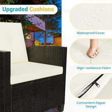 FansaFurn 4 Piece All Weather Wicker Patio Furniture Set for Porch Patio