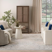 Nourison Nyle Distressed Area Rug Light Blue 12' x 15'9