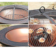 Fire Pits Outdoor Outdoor Bonfire Pit, Garden Wood Burning, Used for Backyard Terrace BBQ and Barbecue Grill, 81cm/31.8"