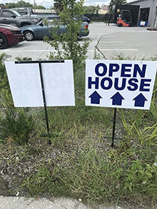 Yard Signs 20 Pack T-Bar Sign Stakes 42, Made in USA, Heavy Duty Metal Stake 42 Tall, Use with Signs 18x24 Inch or 24x36 Inch, T-Bar Stake, Signs are Not Included, (20TBarStake)