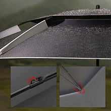 LumaGrove Windproof Beach Umbrella, PortableProtection Fishing Umbrella, Tilt Aluminum Pole, Sun Shade Parasol, with Bag, Black(240cm/8ft)