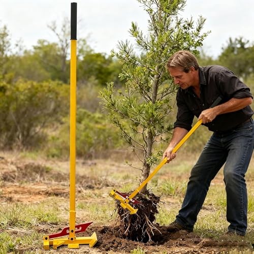 Stand Up Tree Stump Puller, Multi-Purpose Sapling & Root Remover Tool