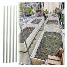 JCWGLY Garden Hoops 100pcs Greenhouse Hoops for Grow Tunnel - Tall Fiberglass Garden Hoops for Raised Beds, Row Cover, Plant Support and Garden Netting(6mm-240cm/95in)