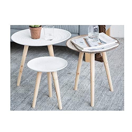 Round Bistro Table Small Round Table Pub Table for Home and Office Bistro Table(Color:Stripe,Size:1) (Stripe 1)