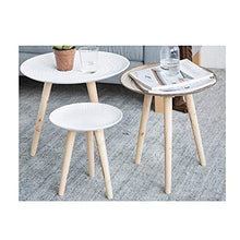 Round Bistro Table Small Round Table Pub Table for Home and Office Bistro Table(Color:Stripe,Size:1) (Stripe 1)