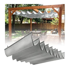 YFAURNDE Waterproof Retractable Cover, Telescopic Canopy Pergola Cover, Includes an Installation Kit; Suitable for Gardens, Backyards, Porches, and Sandy Areas.(W:3.2m/10.5ftxL:20m/65ft)
