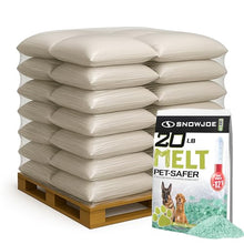 Snow Joe 100 Pack Pet-Safer Ice Melt Blend, Safer for Concrete and Sidewalks, 20 Pounds, MELT20PET - CMA Formula, Long-Lasting and Non-Tracking