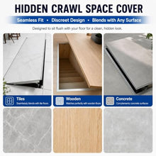 Outdoor Basement Cellar Door Cover, Hidden Crawl Space Access Door Interior