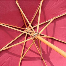 Parasol Patio Umbrellas 2.7m Garden (Single Top/Double Top) Waterproof Umbrella Shade Two Models For Beach/Pool/Patio/Balcony/Patio (White wooden shade)