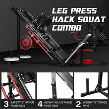 Mappding Leg Press Hack Squat Machine Red