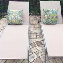 Ostrich Princeton Heavy Duty Outdoor Chaise Lounge Chairs with Back Wheels Tan/Taupe (8 Pack)
