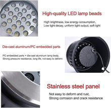 Outdoor Landscape Lights - LED Underground Light, AC 220V Round Recessed Spotlight, IP65 Waterproof Tempered Glass Floor Light,Garden Courtyard Decorative Lighting Ground Lights(Warm White Color,54W)