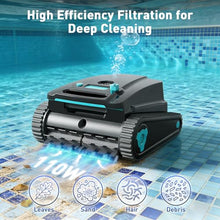 KKI Cordless Robotic Pool Cleaner, for Inground & Above Ground Pools Black