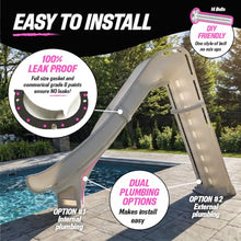 Global Pool Products Bad Axe X6 Slide Blue Quartz Left