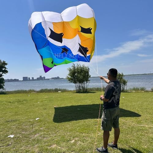 Yingfeida HFLY Giant Ray Pilot Kite 16 SQ.M Ripstop Nylon for Adults