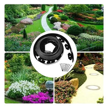 10M L Shaped Retaining Edge Board for Landscaping Garden Border to Divide Lawn from Gravel Pathway Edging(Black-10CMx10m)