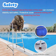 JIANSMZ Lifeguard Observation Chair, Lifeguard Chair for Water Park Swimming Pool Chairs Detachable Pool Chairs, Long Lasting Quality 47 59 71 inch Ladder Stool Bar Deck Poolside