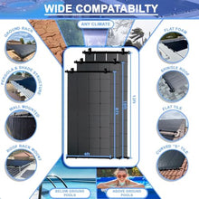 SunValue Ultimate Solar Pool Heater DIY Kit - Get the Most Out of Your Pool - Extend Your Swim Season & Pool Enjoyment (4-4'x10' Panels / 160 Square Feet)