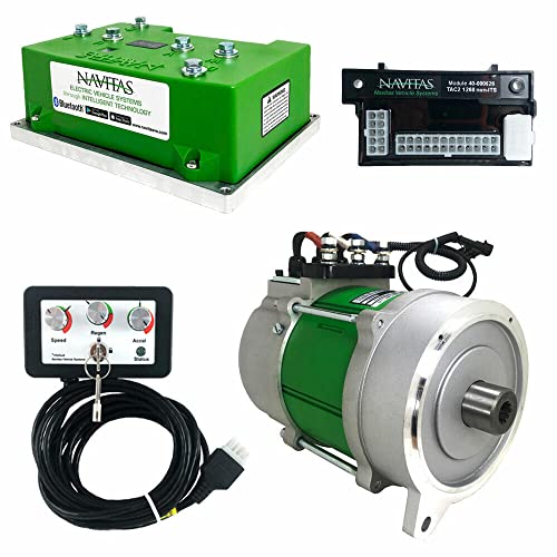 Buggies Unlimited Navitas DC to AC Conversion Kit for Club Car DS Golf Carts | Curtis 1268/1520 Controller Compatible | High Speed/Torque 5KW AC Motor & 600A TAC2 Controller with OTF Programmer