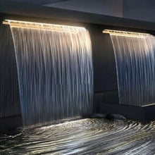 Aenmezen 100cm Pond Waterfall Outlet, Stainless Steel Waterfall Spillway
