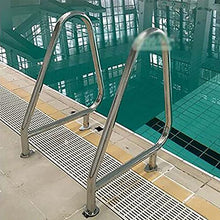 Swimming Pool handrails Triangular Stainless Steel Pool handrails are Suitable for Swimming Pools with Indoor and Outdoor Swimming Pool Steps Water Parks etc. 1 PCS (Silver 81cm)