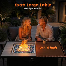 BALI OUTDOORS 42inch Propane Fire Pit Patio Outdoor Fire Pit Table Large
