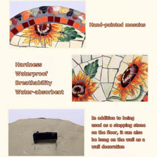 GZHERVICES 5PCS - 3D Wall Art Decor, Decorative Stone for Garden, Outdoor Wall Decorations, Garden Décor Footstone, Ceramic Mosaic Stepping Stone, Wall Sculptures Wall Hanging Art