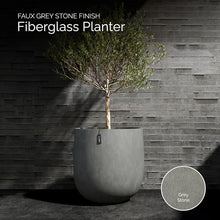 COSAPOTS Mondo Round Indoor/Outdoor Planter, 20x19in Grey Stone