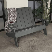 Highwood Italica Modern Adirondack 4pc Set, Coastal Teak