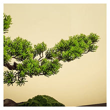 Artificial Bonsai Tree Home Decor Simulated Welcome Pine Bonsai Porch Living Room Decoration Indoor Pseudopotted Green Plant Tabletop Ornaments Gifts Office Decoration Bonsai (Color : A)