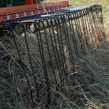Titan Attachments 3 Point 6 FT Pine Straw Needle Rake for Category 1 Tractors with Coil Spring Tines Orange