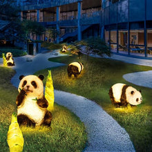Xinmeiyue Lawn Light,Outdoor Panda Light, Figurine Lights,Landscape Light, Yard Decorations Outdoor Light,Waterproof Garden Animal Light, Courtyard Light, for Birthday Gift, Christmas Holiday(Sitting
