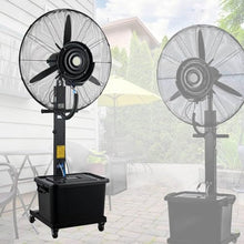 JDXQBLD Industrial Misting Fan with 11 Gal Tank, 3-Speed Oscillating Spray Fan for Patio & Outdoor Cooling，750mm/30