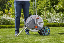 Gardena 18547 CleverRoll M Metal Frost-Proof Hose Cart with Easy Hose Guide, Includes: 85-Feet ½” Flex Hose, Cleaning Nozzle, and Connection Parts, Made in Germany