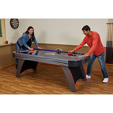 Fat Cat by GLD PRODUCTS Volt 7’ LED Illuminated Air Hockey Table Black
