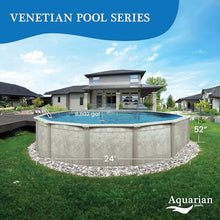 Aquarian Pools Venetian Steel Above Ground Swimming Pool Gray