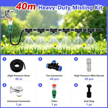 Drip Irrigation Misting Kit, Outdoor Spray System with Hose & Connectors