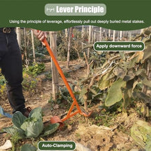 Large Size Sapling Puller, Post And Tree Puller For Brush, Stakes, Fence Posts, And Stump Removal